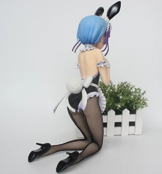 1/4 Re:Dzīve Citā Pasaulē No Nulles Bunny Girl Ver. Ram Nem PVC Rīcības Attēls, Anime Rotaļlietas