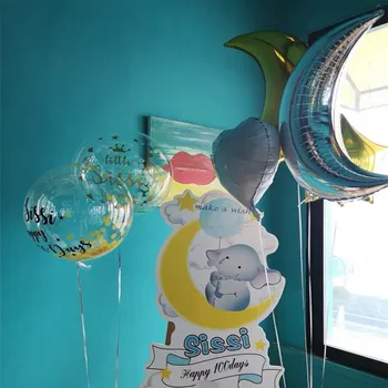 10 Pielāgota Personalizētas Uzlīmes Valentīna Diena, Bērnu Dušas Dekoru DIY Nosaukums, Hēlija Baloni, 18 24inch burbulis balonu