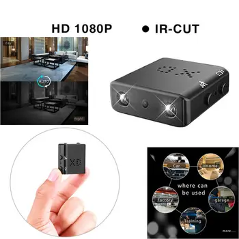 1080P HD mini DV Kameru XD IS Samazināt Cilpa ierakstu, videokamera infrasarkanais kustības detektors sporta kamera Video ierakstītājs