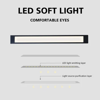 10W Acu Aizsardzība LED Galda Galda Lampa 26pc LED USB Ports galda Lampas Spilgtuma Regulēšana Eye-aizsargāt 3 Režīmi Galda Lampa