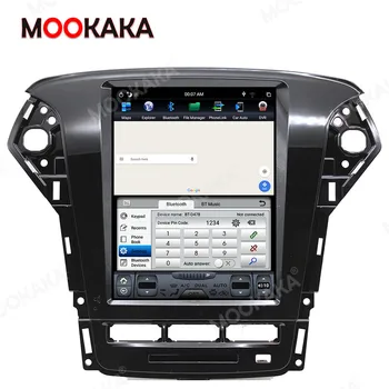 128G Tesla Ekrāna Android Ford Mondeo MK4 2011 - 2013 Automašīnu Multimediju Radio Stereo Atskaņotāju, GPS Navigācijas HeadUnit Carplay IPS