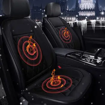 12V Universālo Sēdekļu Auto Sēdekļa Vāku Ziemas 30W Sēdekļa Elektriskā Sēdekļu Apsilde Spilvenu Siltāks Temperatūra tiek Kontrolēta Auto-aptver Pad