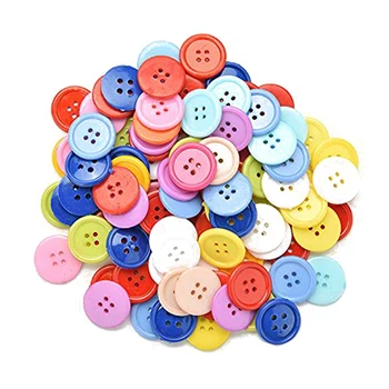 200 Gab Generic DIY izlases krāsu pogas, šūšanas Amatniecības bērniem DIY (do it yourself, rotaļlietas, Plastmasas, 100 Gab 20mm & 100gab 15mm