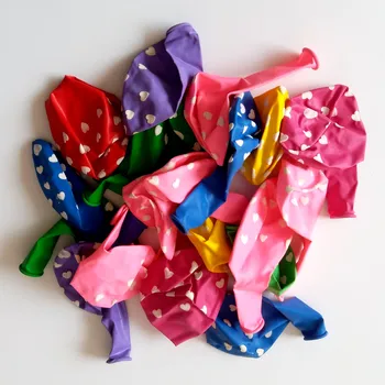 2017 Jaunu candy krāsainu sirds baloni 30/50 /100gab 12inch 2.8 g drukāšanas lateksa ballon kāzu laimīgs Brithadys apdare rotaļlietas
