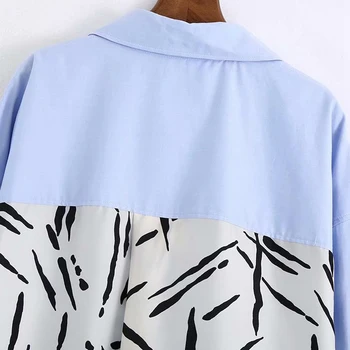 2020. gada Vasaras Sieviešu Modes Blūzes, Krekli, Topi Smock garām Piedurknēm Savienoti Drukāt Zaudēt Sieviešu Ielā Top Apģērbs blusas
