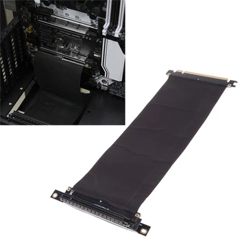 20cm/25cm PCI Express PCIe3.0 16X, lai 16X Elastīgs Kabeļa Adapteris Ar 90 Grādu Leņķī Stāvvadu Kartes Extender Stāvvadu Kabeļu C26