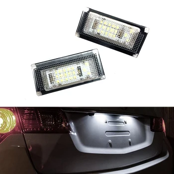 2gab 12V Automašīnas LED Numuru Licences Plāksnes Gaismas BMW Mini R50, R52, R53 Cooper S Automotive Lampas Ārpuse