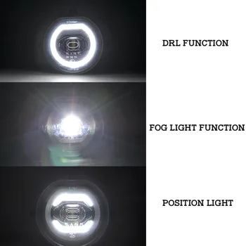 2gab LED Halo Gredzenu, DRL Dienas Gaitas Miglas Lukturi MINI Cooper F54 F55 F56 F57 Autostāvvieta Gaismas OEM# 63177298331, 63177298332