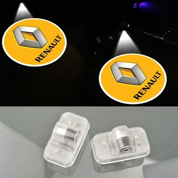 2x Auto Durvīm, Pieklājīgi Lāzera Projektoru Logo Garu Ēnu Gaismas Renault Koleos 2009 2010 2011 2012 2013 2016