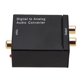 3.5 mm Optiskā Digitālā Stereo Audio, SPDIF Toslink Koaksiālā Signāla Uz Analogo Pārveidotāju APK Jack 2*RCA Pastiprinātājs Dekoderi Adapteri