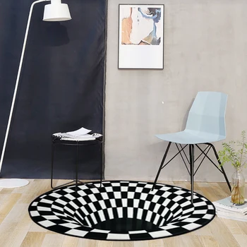 3D Apaļas Ilūziju, Paklāju Mandala Paklāji Paklāju Guļamistabas Gultas Datora Krēsla Antislip Grīdas Paklājs Romantiska paklājos Mājas Dekoru