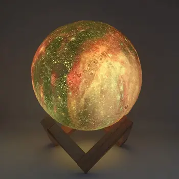 3D Drukāšana Mēness Lampas Galaxy Mēness Gaismas Mēness Lampas Bērnu Nakts Gaisma Mājas Apgaismojums Dekorēšana Svētku Dāvanu