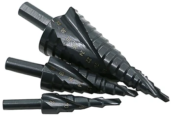 4-12 mm 4-20mm 4-32mm Hex Kāta Nitriding Black Spirāli, Rievotas Solis Treniņi Koniskā Virsotne Urbju Power Tools