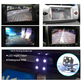4.3 collu HD Salokāms Automašīnu Atpakaļskata Monitors Atpakaļgaitas LCD TFT Displejs ar Nakts Redzamības Rezerves Atpakaļskata Kamera Transportlīdzekļa