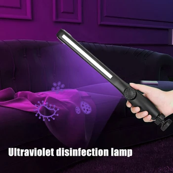 40LED UV Dezinfekcijas Lampa Zizli Ultravioleto Sterilizer Uzlādējams UV Germicidal Lampas Rokas Sterilizer Gaismas Stick