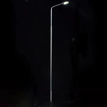50gab 1:75-1:500 mēroga Modelis dzelzceļa ielā tērauda gaismas laternas 3 V LED Modelis Rotaļu Ierīču Modeļu Veidošanas Komplekti