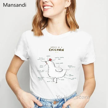 Anatomija Cockatiel T-Krekls grafikas tees sieviešu apģērbu 2019 smieklīgi, t krekli femme Augstas Kvalitātes harajuku krekls topi streetwear