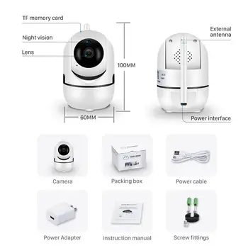 ANBIUX Auto Ceļa 1080P IP Kameras Uzraudzības Drošības Monitors WiFi Bezvadu Mini Smart Alarm CCTV Iekštelpu Kamera YCC365 Plus