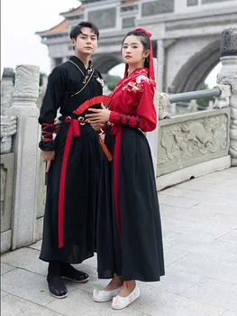 Arī Klasiskajā Tradicionālo Hanfu Sieviešu Izšuvumi Deju Tērpi Festivāls Rave Apģērbs Dziedātāju Sniegumu Apģērbu Tautas Pasaku Kleita