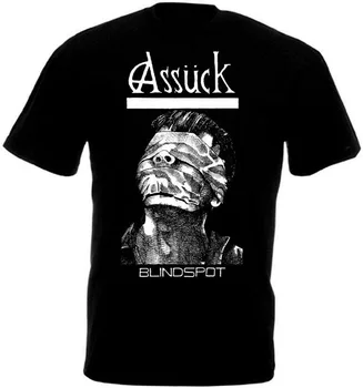 Assuck V4 Blindspot Topi Tee T Krekls Melnā Metāla Grindcore Visi Izmēri S-5XL T-Krekls 2xl 3xl 4xl 5xl