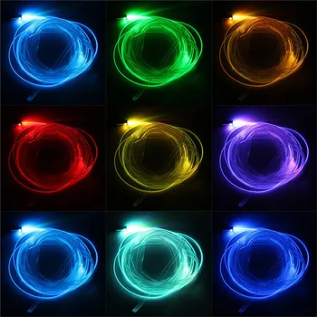 Auto LED EL Neona Vads Lentes RGB Gaismas Vairākiem transporta Veidiem App Kontrole, Auto Interjera Dekoratīvie Apkārtējā Neona Lampas