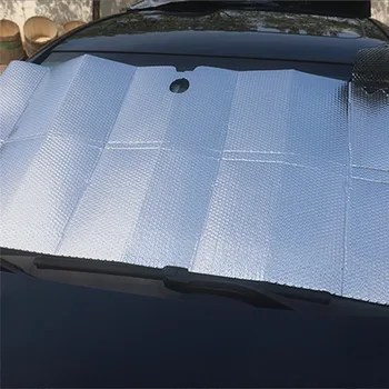 Auto Saulessarga Aluminized Filmu Automašīnu Salokāms Saules Auto, Siltuma Izolācija Saulessarga Auto Piederumi