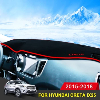 Automašīnas paneļa vāciņu Mats Izvairīties no gaismas pad Instrumentu platforma, rakstāmgalds, Paklājiem Par Hyundai Creta Ix25 2016 2017 2018 Piederumi