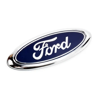 Automašīnas Priekšējā Bagāžnieka Uzlīme Žetons par Ford Logo Mondeo Mk4 Mk5 Mk3 Ecosport Fiesta Aizbēgt Tranzīta Kugas Uzmanību Pārsega Emblēma Piederumi