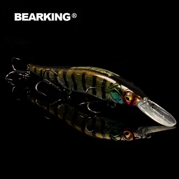 Bearking 2017 lielisku labas zvejas lures platgalve,kvalitātes profesionālu ēsmas 11cm/14g karstā modelis crankbaits penceil ēsmu popers