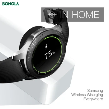 Bonola Pārnēsājamu USB Samsung Watch Lādētāju Galaxy Skatīties 46/42mm Skatīties USB Uzlāde Samsung Active 2/1 Ceļojumu Maksas