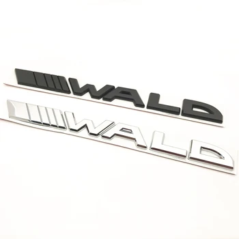 Car styling, 3D metāla WALD Black Bison Emblēmas Nozīmīti Uzlīmes Spārns Aizmugurējais Bagāžnieka Sānu Auto Uzlīme par Mercedes-Benz E S