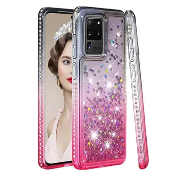 Case For Samsung Galaxy S20 Īpaši Mīksta Silikona Vāciņš Samsung S 20 Ultra S20 Plus S20 Luksusa Dimanta Pārredzamu Telefonu Gadījumos