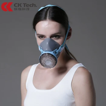 CK Tech. Silikona Anti-putekļu Masku, Elpojošs Industriālie Putekļu Bīstamības Tīrīšanas Slīpēšanas Ogļu Raktuves Darba Aizsardzības Maska