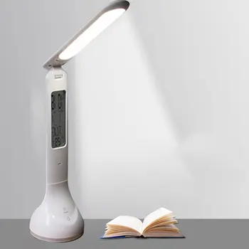 Daudzfunkcionāls Acu Aizsardzība Galda Lampas Salokāms Uzlādējams LED Studentu Lasījumā, Galda Lampas, Gultas Galda Lampa
