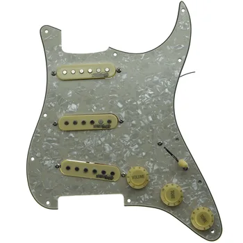 Dopro Piekrauts Ģitāra Pickguard ar Wilkinson Pickups iepriekš uzstādīti ST Pickguard Der Fender Stratēģijām Stratocaster ražots ASV/Meksika