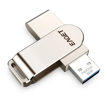 Eaget USB 3.0 Zibatmiņas Diska 256 GB 128GB Stilīgs Pendrive 64GB, 32GB Izturīgs Pen Drive Memoria USB Key Memory Stick Flash Diska F60