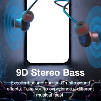 EARDECO 80 Stundas Atskaņošanas Bluetooth Austiņas ar Mikrofonu Bezvadu Austiņas Austiņas Bass Sporta Neckband Austiņas Stereo TF Kartes