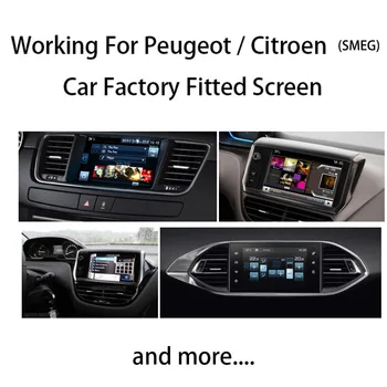 Ekrāna Spogulis Saites Video Saskarne Android Auto Pārbūves CarPlay Risinājums Peugeot Mvug Sistēmu, 2008 308 3008 508