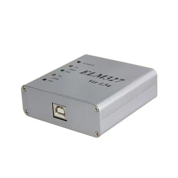 ELM327, Metāla, Alumīnija OBD2 Auto Diagnostikas Rīks ELM 327 Metāla USB Interfeiss Kodu Lasītājs, Skeneris, V1.5/V1.5.a