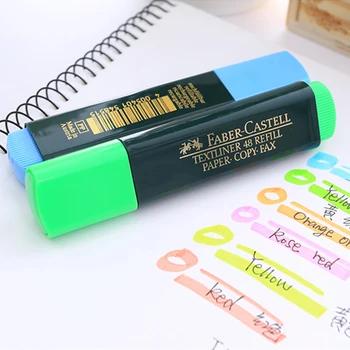 Faber Castell Textliner Marķieriem, Marķieri, Pildspalvas 6 Krāsas/Daudz Oranža/Rozā/Sarkana/Zaļa/Zila/Dzeltena Wrting Piederumi
