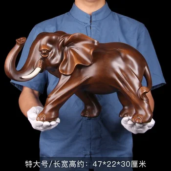Feng Shui Elegants Zilonis Sveķu Statuja Laimīgs Bagātību Statuetes Amatniecības Rotas, Dāvanu Home Office Desktop Apdare