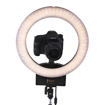 Fusitu FT-12B Bi-color Selfie Gredzens Luktura 3200-5600K 240 Led Foto gaismas ar 3 Karstā Apavu Gredzenu, Gaismas, Video Kameras Tālrunis