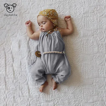 Geckatte Jauno Vasaras Baby Girl Apģērbu Modes Zaudēt Cietā Romper Puiku Drēbes Dzimis Jauns Bērnu Apģērbu Babygirl Onesie