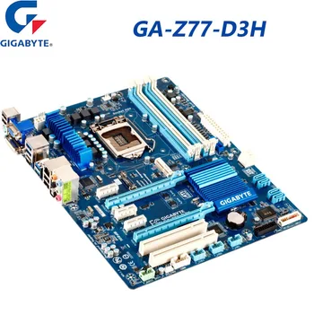GIGABYTE GA-Z77-D3H Pamatplates LGA1155 DDR3 PCI-3.0 Darbvirsmas GA-Z77-D3H Mainboard 1155 Core i7/i5/i3 LGA1155 HDMI-saderīgam
