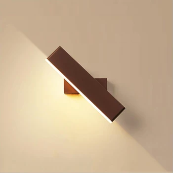 Guļamistaba 6W LED Sienas apgaismojums iekštelpu sienas lampas rotācija 360° Mūsdienu Sienas Sconce par Gultas Dzīvojamā Istaba gaitenis Zelta AC85-265V