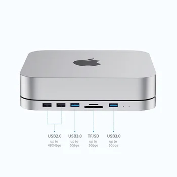 Hagibis USB-C Hub priekš Mac mini M1 ar SATA Cieto Disku Kamerā Tipa C SSD Gadījumā dokstacija skaida 2020. gadam, Jauno Mac mini