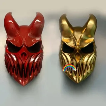 Halloween Kaušanas Dominē Maska Deathmetal Cosplay Demolisher Shikolai Dēmons Tumsu Briesmīgs Maskas Kostīms Puse Prop