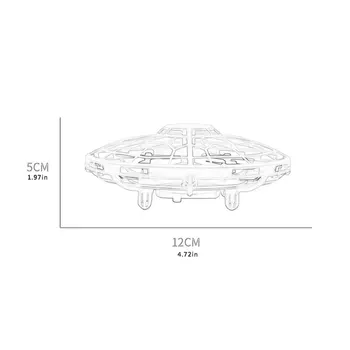 Helikoptera Nlo Gaisa Kuģu Automātiskās Indukcijas Sensors, Kas Peld Ar Apakštase Mini Dūkoņa Bērniem Dāvana Trīs Krāsu Rozā