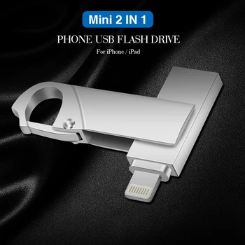 IOS Flash Disks 128GB iphone iPad Photostick USB 2.0 Pen Drive TYPE-C Pendrive 64GB, 32GB un 256 gb USB C, USB Zibatmiņas
