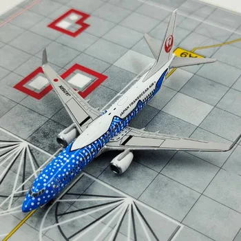 JAL 737 Lidmašīnu Modeļa 1/400 Mēroga Japānā zilā vaļa lidmašīna B737 Aviosabiedrības gaisa kuģa Modeli Lējumiem Sakausējuma šasiju Plaknes Rotaļlietas